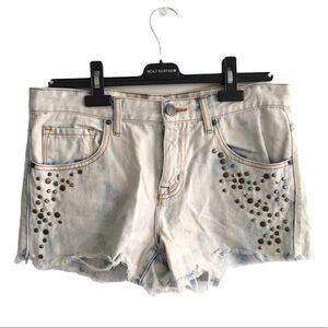 UO BDG Freja Vintage Fit Embellished Denim Shorts